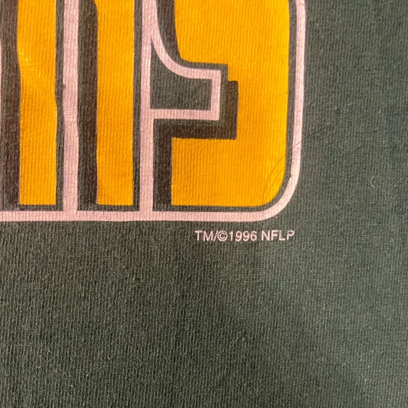 VINTAGE 1996 GREEN BAY PACKERS SUPER BOWL T SHIRT - Picture 3 of 7